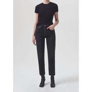 Agolde Black Straight Leg Jeans